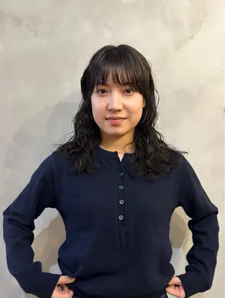 ミディアム カラー パーマ 🌿ボブ パーマ高橋啓太🌿のヘアスタイル