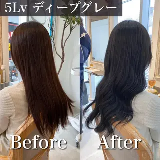 ロング カラー ブリーチなし✨艶髪 カラー𓃲YAGIのヘアスタイル