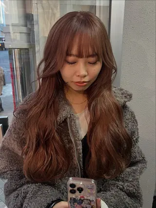 ロング sourceliebe所属・韓国風前髪顔周り akaneのヘアスタイル