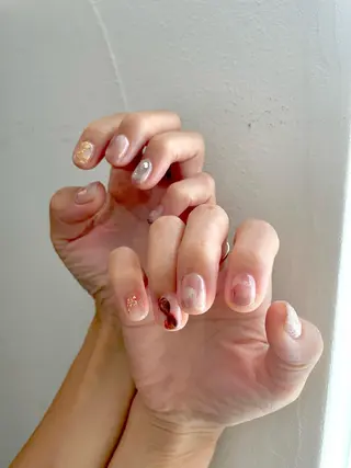 ネイル 甲府市徳行 🧸prunelleのネイルデザイン