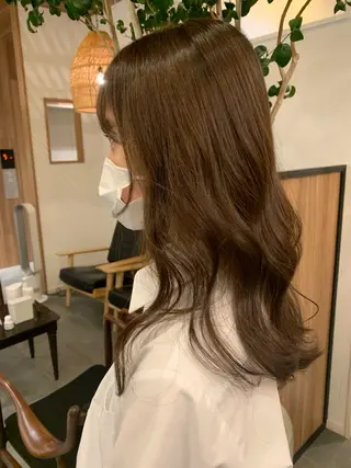 ミディアム カラー トーンアップ🦢 ユメのヘアスタイル