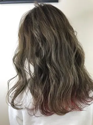 セミロング カラー Lien 深井店のヘアスタイル