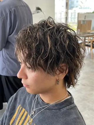 パーマ メンズ メンズパーマ／長岡 坂口祥貴のヘアスタイル
