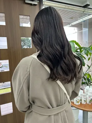 ロング ダブルカラー/韓国 ヘア/さわのあかねのヘアスタイル