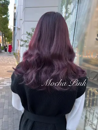 セミロング カラー アイブロウ LOTTA CUCCI所属・miyu /トレンド カラー×艶髪のヘアスタイル