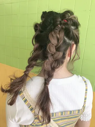 ヘアアレンジ ma naのヘアスタイル