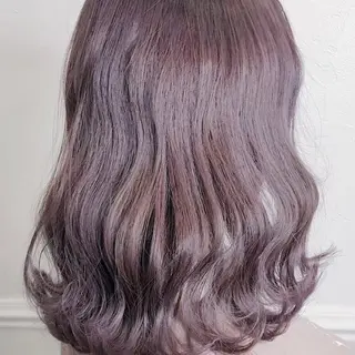 ミディアム カラー Beleza原宿所属・MOMO艶髪 🩵モテカラーのヘアスタイル