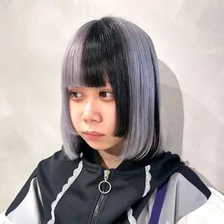 ショート カラー デザインカラー/パー マ🦖外岡咲希🦖のヘアスタイル