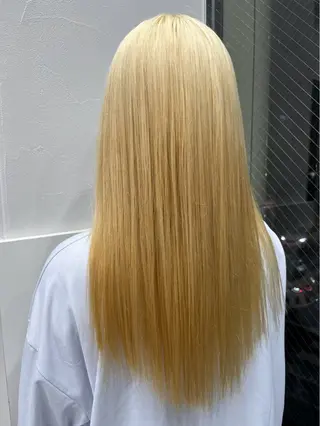 ロング カラー 🐥くまがい💛 ダブルカラー／パーマのヘアスタイル