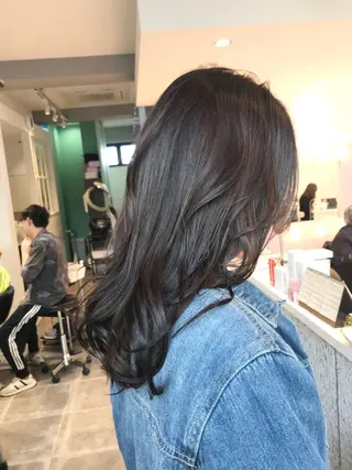 セミロング 所渉/韓国レイヤー /ウルフカットのヘアスタイル