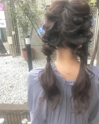 ロング ヘアアレンジ 佐藤 奈佳子 サトウ ナカコのヘアスタイル