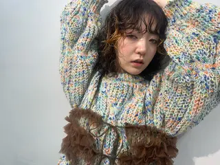 ミディアム カラー パーマ ナチュラル×色気パ ーマ 渋谷/マナミのヘアスタイル