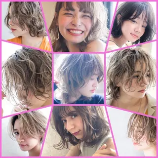 ミディアム カラー パーマ ヘアアレンジ ネイル キッズ メンズ マツエク・マツパ 🌸グレージュ/ ベージュ🌸yutaのヘアスタイル