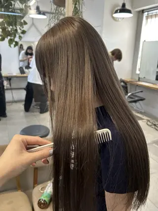 ロング カラー じゅわっと暖色カラー 🍊Moemiのヘアスタイル