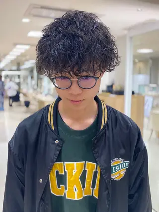 ミディアム パーマ 銀座/ハイライト特化 🌿ブリーチ/片山のヘアスタイル