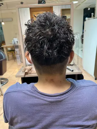 ショート パーマ メンズ 辻堂メンズ特化 YU-YAのヘアスタイル