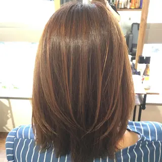 ロング カラー パーマ 橋本 慶司のヘアスタイル