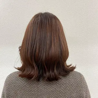 ミディアム 松本平太郎美容室大宮店所属・もりたみかこ 美容師お休み中のヘアスタイル
