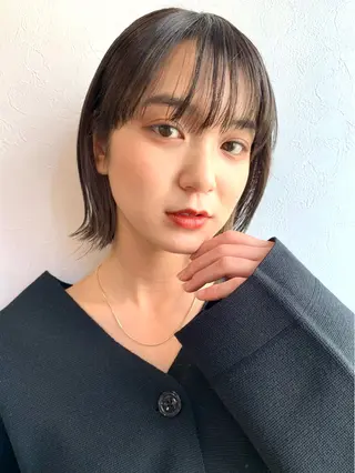 ショート カラー 👑ショート/ボブ /銀座/ニシオカ👑のヘアスタイル