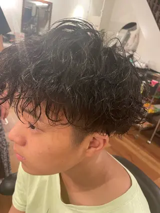 パーマ メンズ molla所属・浅香山✨美髪✨ やまもとあきこのヘアスタイル