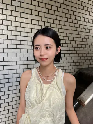 ショート カラー まろやか透明感カラー ♡MANAのヘアスタイル