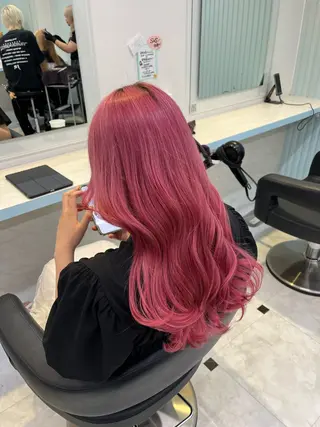 ロング カラー ブリーチカラー 🩵MIZUKIのヘアスタイル