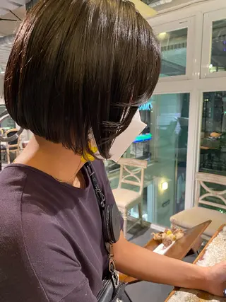 ショート デザインカラー/パー マ🦖外岡咲希🦖のヘアスタイル