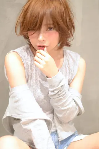 ショート カラー パーマ Rico OFFICIALのヘアスタイル