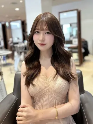 セミロング Maison髪質改善 レイヤー/三宮のヘアスタイル