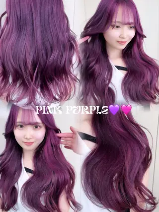 カラー GiseL さあや博多ハイトーンのヘアスタイル