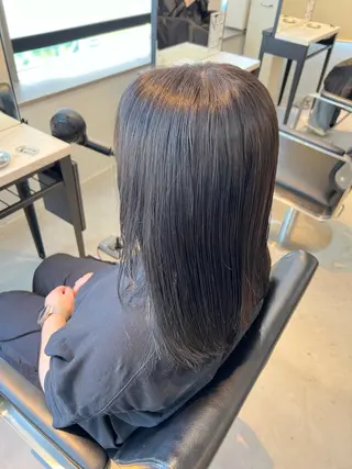 セミロング カラー 町田/透け感/透明感 Shibuのヘアスタイル