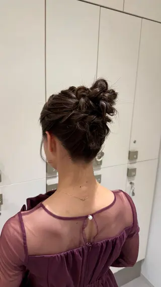 セミロング ヘアアレンジ カラー/ヘアセット Nanami💗のヘアスタイル