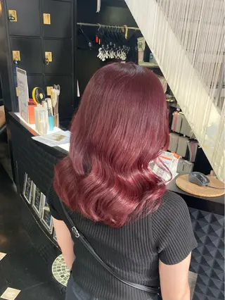 ミディアム カラー mizu kiのヘアスタイル