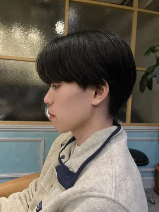 メンズ rina似合わせ レイヤー韓国カラーのヘアスタイル