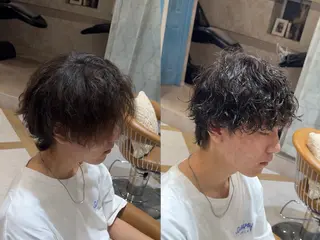 パーマ メンズ Lond  strada所属・ハクヤ心斎橋 パーマ/縮毛矯正のヘアスタイル