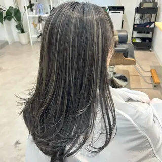 ロング カラー 韓国ボブ/レイヤー/ ハイトーン/まなみのヘアスタイル