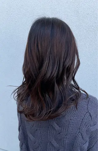 ロング カラー 【本陣】カット モデル/朝岡 慧のヘアスタイル