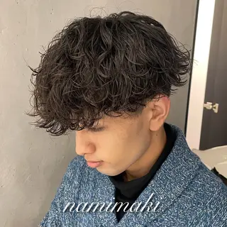 パーマ メンズ 横浜メンズパーマ🔥 大野賢人のヘアスタイル