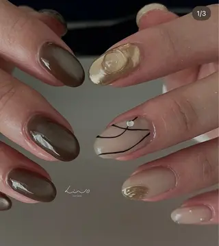 ネイル lino大阪本町店所属・lino 大阪本町店のネイルデザイン