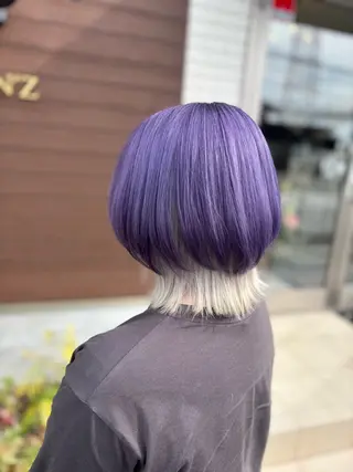 ミディアム カラー 堀口 彩佳のヘアスタイル