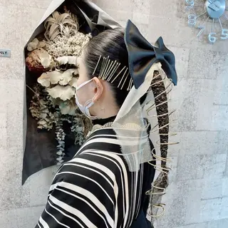 ロング ヘアアレンジ Achieve 三ノ宮のヘアスタイル