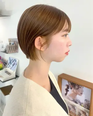 ショート カラー 安永 涼のヘアスタイル