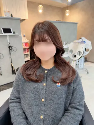 セミロング MAHO/透明感カラ ー/髪質改善🍒のヘアスタイル