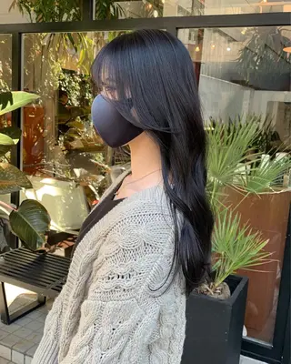 ロング カラー 柔らかブラウン/顔周 りレイヤー♡ユウシのヘアスタイル