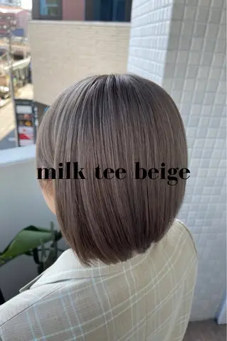 ショート カラー charm《銀座》 ヘアセット/縮毛矯正のヘアスタイル