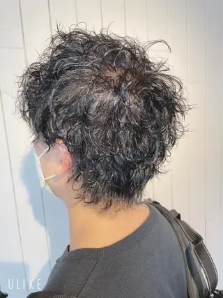 ショート パーマ メンズ ❣️モードケイズ塚口 和田一将のヘアスタイル