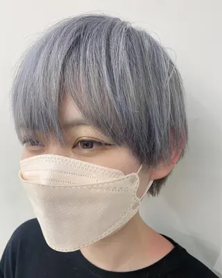 ショート カラー デザインカラー/パー マ🦖外岡咲希🦖のヘアスタイル