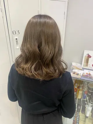 ミディアム カラー ヘアアレンジ ボブ /ニュアンス/ satomi🧸💖のヘアスタイル