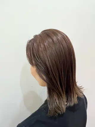 セミロング カラー kanako⌇パーマ モデル無料募集中🩰のヘアスタイル