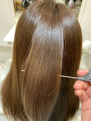 ロング 藤井 真奈美のヘアスタイル